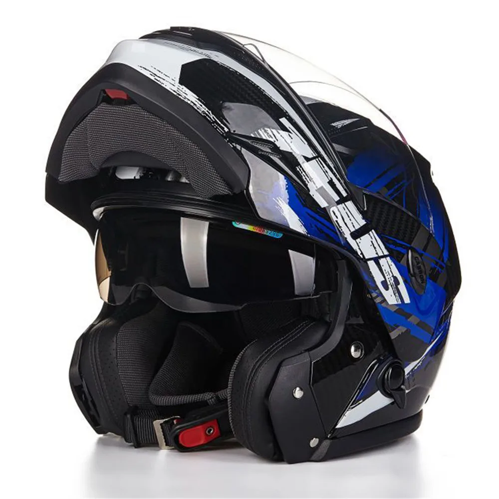 Carbonfiber Modular Motorcycle helmet 3500A Moto Capacetes Motociclismo
