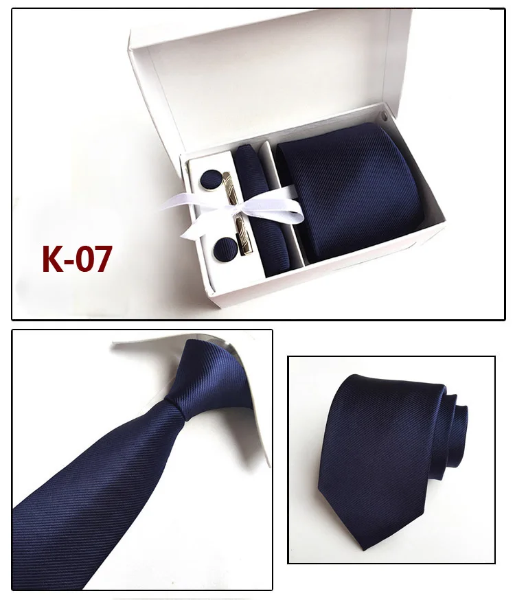 Классические мужские галстуки в клетку шириной 3,35 дюйма, 8 см, свадебные модные вечерние галстуки, мужские галстуки, носовые платки, булавки и запонки, подарочная упаковка
