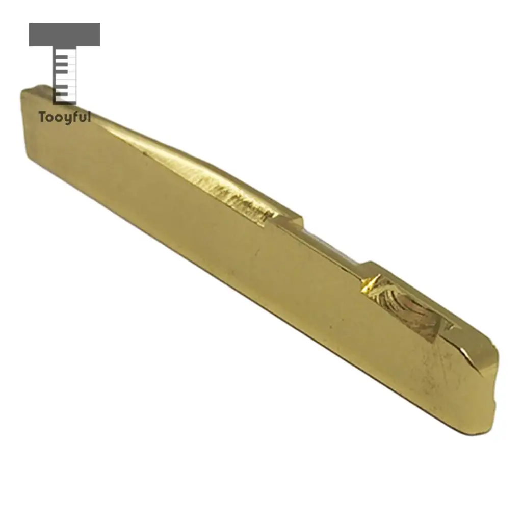 Tooyful Brass Bridge Pins Peg Saddle Nut Set for 6-String Acoustic Guitar Accessory