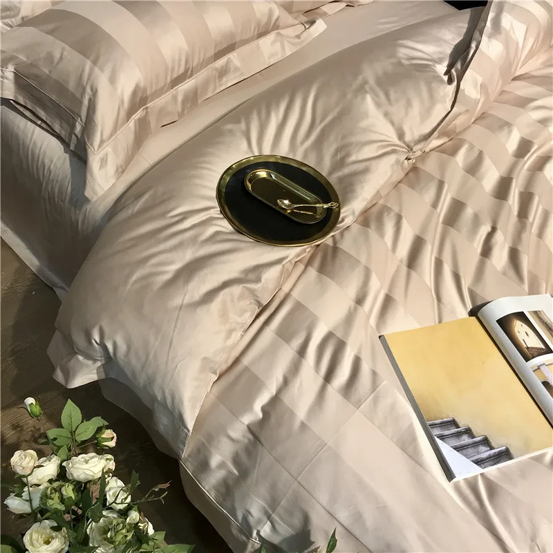 Белый Серый роскошный комплект постельного белья для отеля, простыня, пододеяльник из египетского хлопка, шелковистый Комплект постельного белья