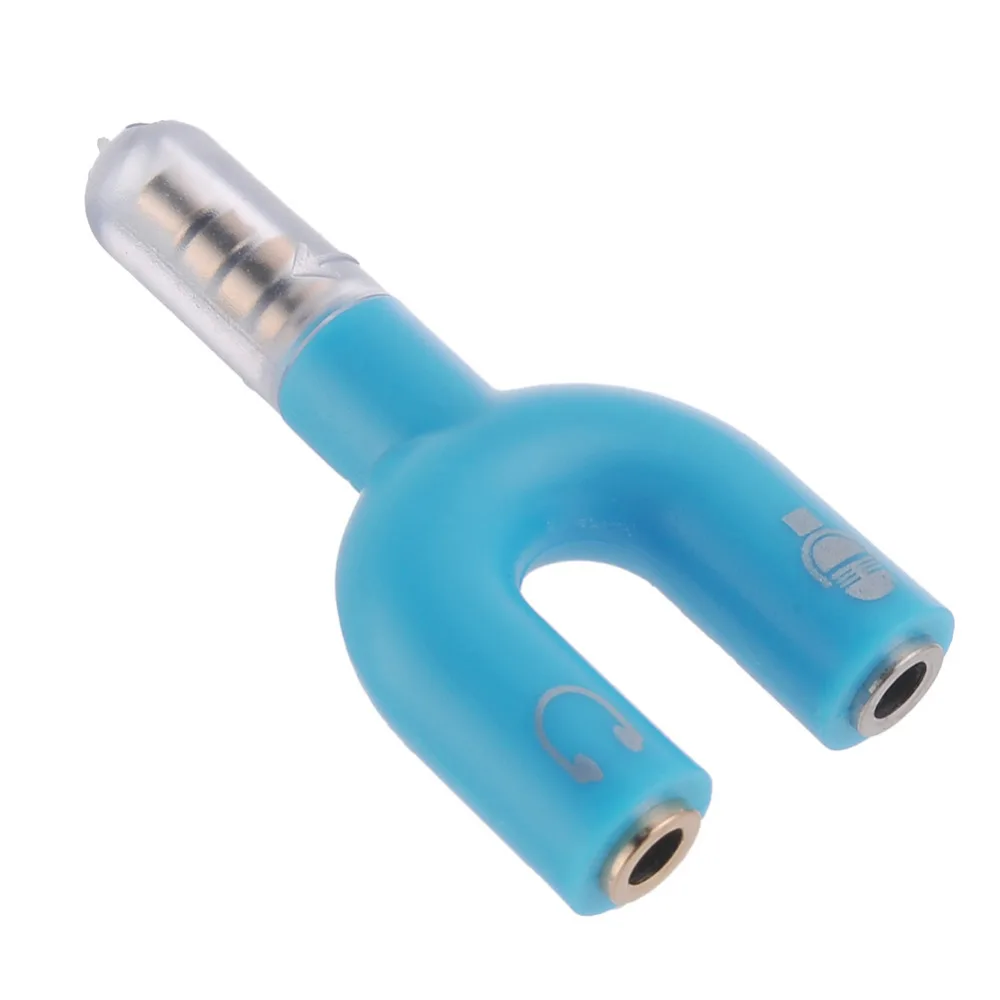 1 Male to 2 Female Music and Speaker Audio Earphone Extension Stereo 3.5mm Headphone Audio Splitter Adapter Cable