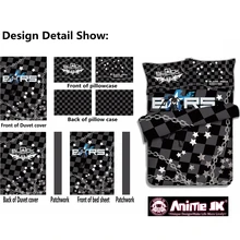 Аниме JK мультфильм BRS постельные принадлежности наборы Черный Рок Шутер Косплей Утешитель набор прозрачный узор костюм моющийся домашний декор