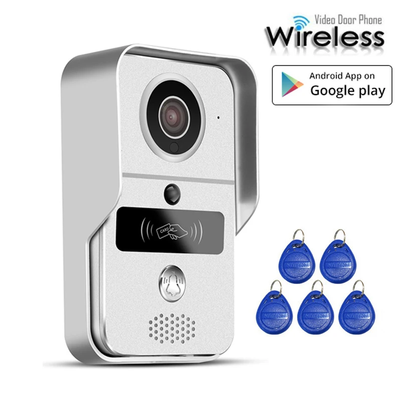 

POE Wireless Wifi Video door Phone Intercom Doorbell Camera Support RFID Remote Unlock P2P Motion Detection With SD Card Slot