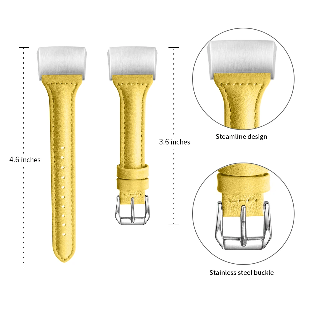 Oulucci сменный кожаный ремешок сменный Fit bit Charge 2 полосы Смарт-часы для фитнеса с для Charge 2