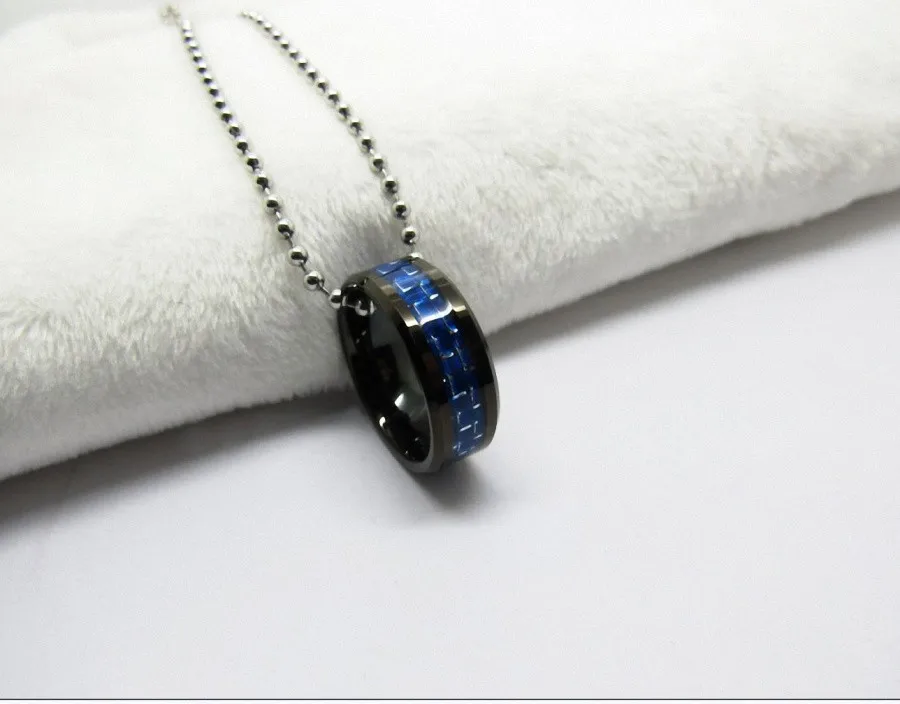 Mens-Tungsten-Ring-with-Carbon-Fiber-8mm-Black-and-Blue-Wedding-Band