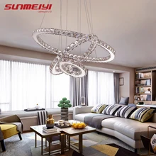 Modern LED de Cristal Luzes do Candelabro Lâmpada Para Sala de estar Lustres de Cristal Lustre de Iluminação Pingente Pendurado Luminárias de Teto