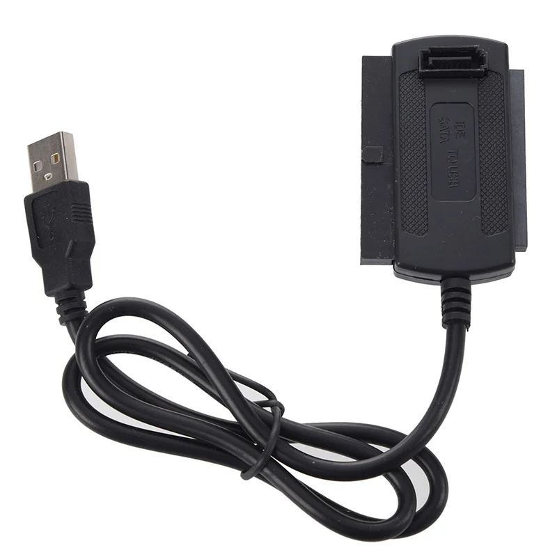 3 в 1 USB 2 0 к IDE SATA 5/3 5 ''жесткий диск HD HDD адаптер конвертер кабель черный|Чехлы для