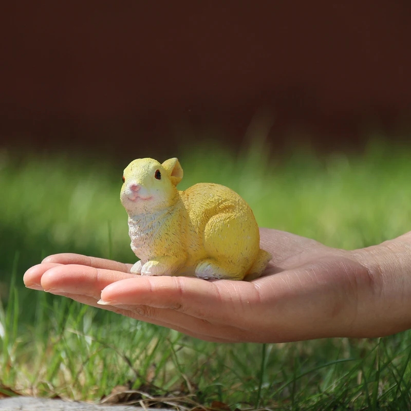 الراتنج الحيوان الأرنب ، المنزل مكتب غرفة المعيشة شرفة خزانة الديكور ، سطح المكتب الحلي هدية (A294)