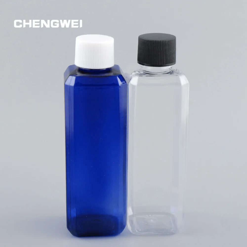 CHENGWEI 10 X 100ml PET Plastic Vial Small Packing Bottle Refillable
