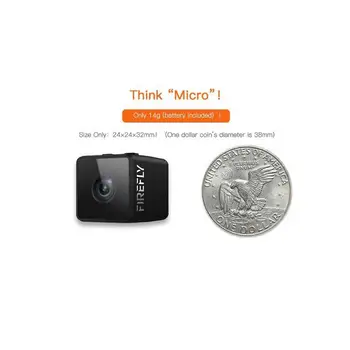 LeadingStar Camera Mini Cam DVR Firefly 160 Degree HD 1080P FPV Micro Action Camera Mini Cam DVR Built-In Mic for RC Drone