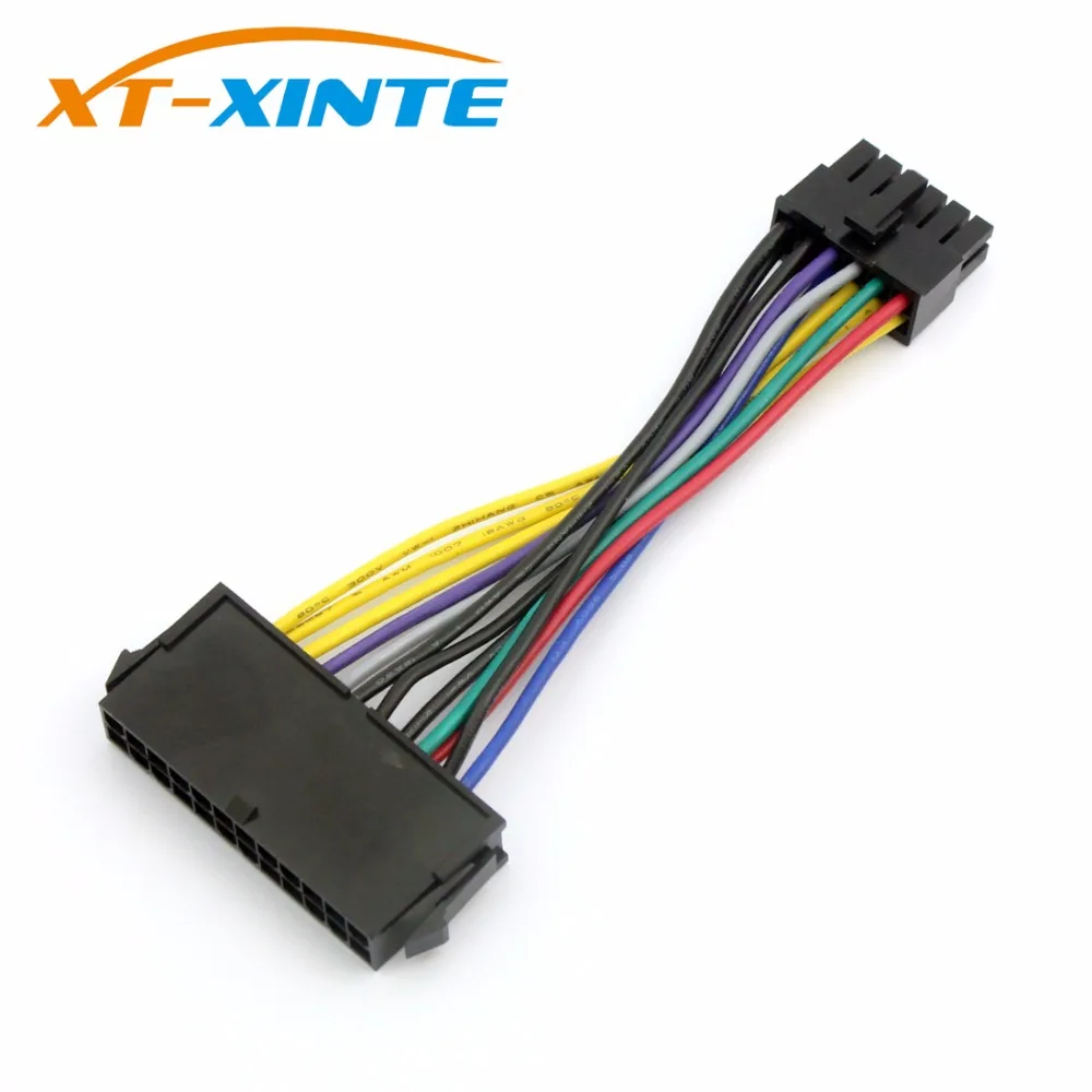 XT-XINTE ATX 24P to 24P 90 Degree Adapter card for Desktop PC Power Supply