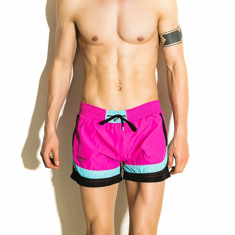 Новый SEOBEAN Лето Для Мужчин's Шорты мужской моды дома Шорты полиэстер повседневные шорты Лидер продаж
