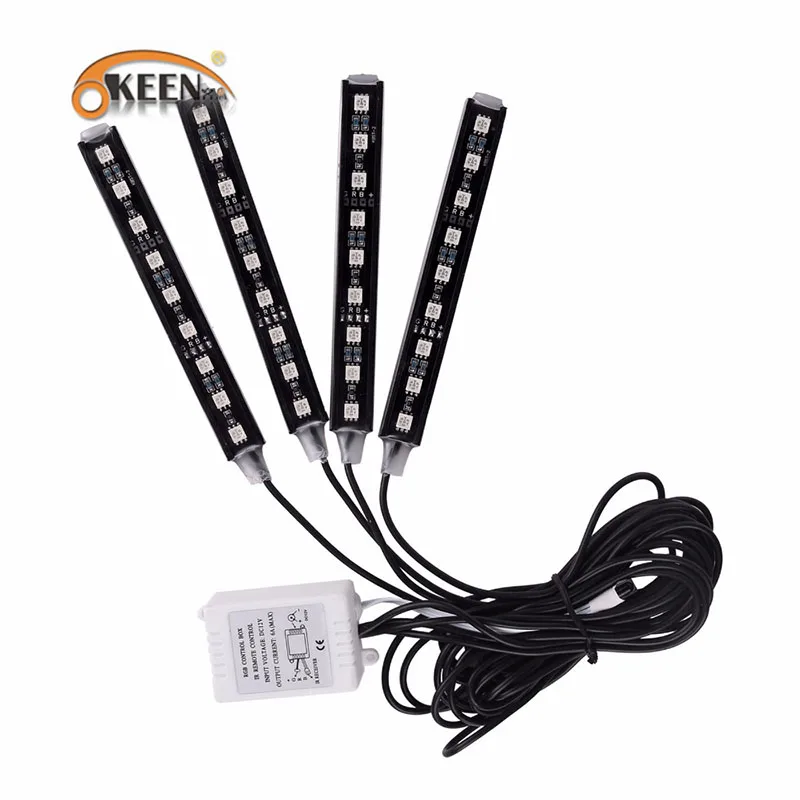 4-st-cke-Auto-RGB-LED-Streifen-Licht-Led-streifen-16-farben-Auto-Styling-Dekorative-Atmosph (3)