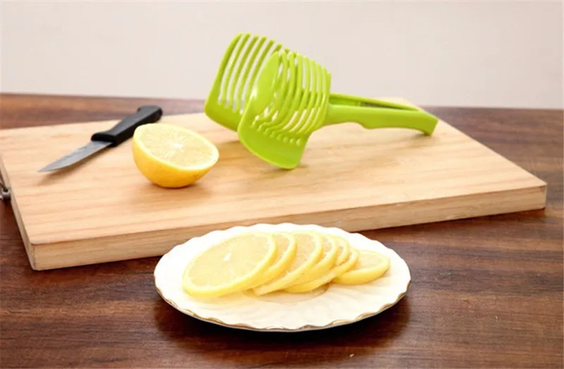 Пластиковый картофельный томатный резак инструмент для резки лимона держатель для ручного приготовления кухонные приспособления кухонные аксессуары