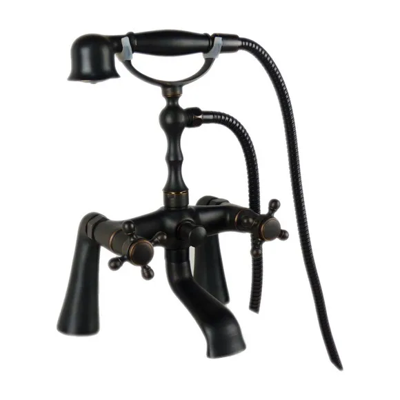 Black Oil Rubbed Brass Deck Mounted Bathroom Handheld Shower