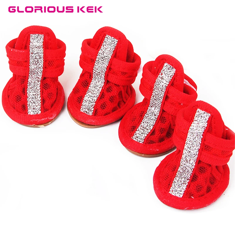 Dog Shoes Summer Breathable Mesh Cute Small Dog Shoes for Chihuahua