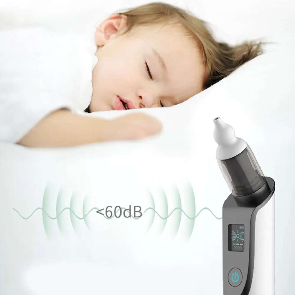 2 в 1 Детский Электрический носовой аспиратор, очиститель носа для новорожденного ребенка, средство для удаления черных точек для взрослых, 3 регулируемых скорости, 5 сменных наконечников