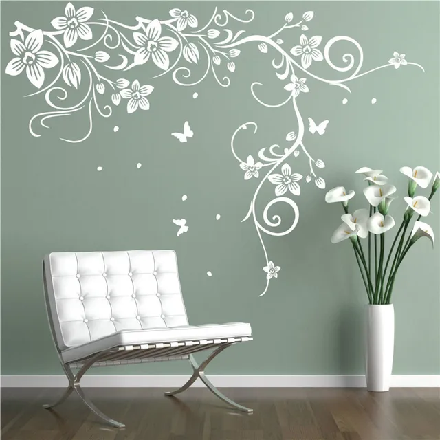 J18 Farfalla Vite Angolo Fiore Adesivi Murali Albero Stickers Murali ... J18 Farfalla Vite Angolo Fiore Adesivi Murali Albero Stickers Murali ...