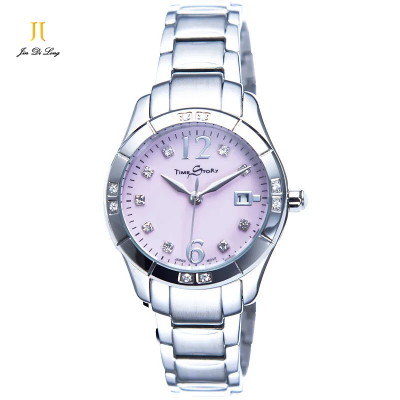 Brand Luxury Fashion Dazzle Diamond Women s Watch Ladies Quartz Business Casual Wristwatch Stainless Steel Calendar