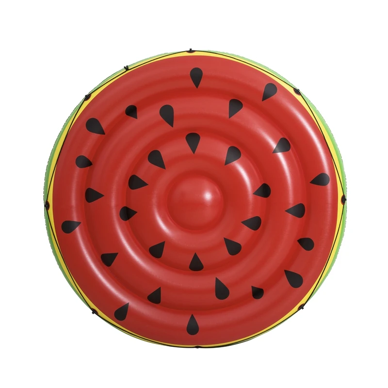  Dia 74inch Inflatable Watermelon Island Pool Float Inflatable Fruit Floats Summer Air Bed Mattress 