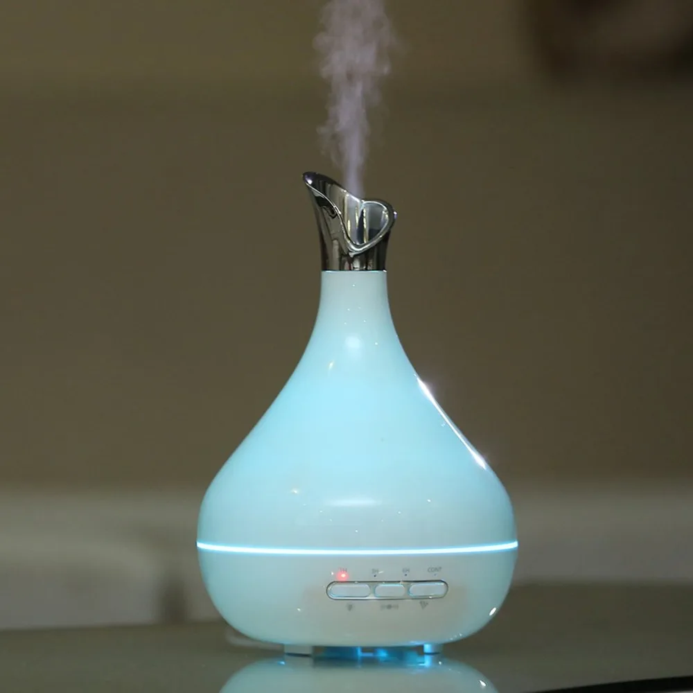 

Nebulizer Mini Ultrasonic Aroma Essential Oil Diffuser Cool Mist Humidifier for Car Office Home Room Study Yoga Spa White Color