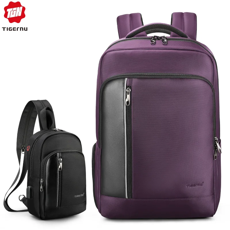 

Bag Set Water Resistant Backpack Men with USB Charging Headphone Crossbody Bags for Women 2019 Shoulder Bag for Teens