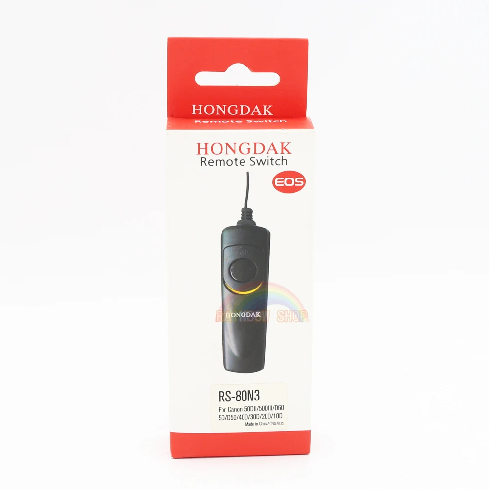 Shutter Release RS-80N3 HONGDAK Remote Control cord for Canon 20D/30D/40D/50D/5D/5DII/7D/5D3/6D