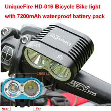 Bicycle light Front lights Mountain Bike lamp waterproof 2xL2 led XM-L L2+8.4V 18650 Battery Pack+EU/US Charger Bicycle Accesso