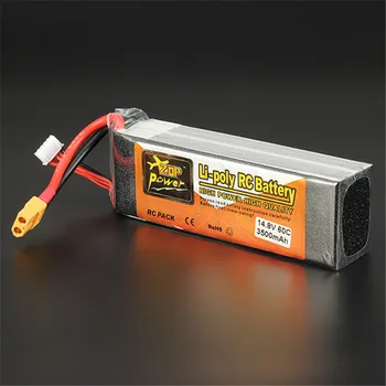 

ZOP Power 14.8V 3500mAh 4S 60C Lipo Battery XT60 Plug Reachargeable For RC Model Airplane Helicopter