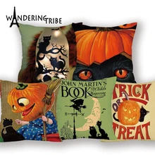 

Horror Pumpkin Halloween Pillow Cover Living Room Pillowcase High Quality Print Cushions Home Decor Cartoon Cushion Covers