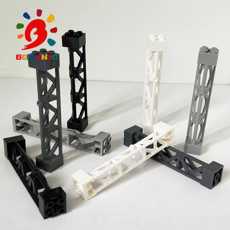 Бесплатная доставка! BEIMONGO Конструкторы MOC решетчатая башня 2x2x10 Вт/Крест столб 10