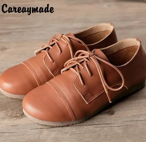 Careaymade Горячая новинка весенние белые туфли верхний слой натуральная кожа обувь