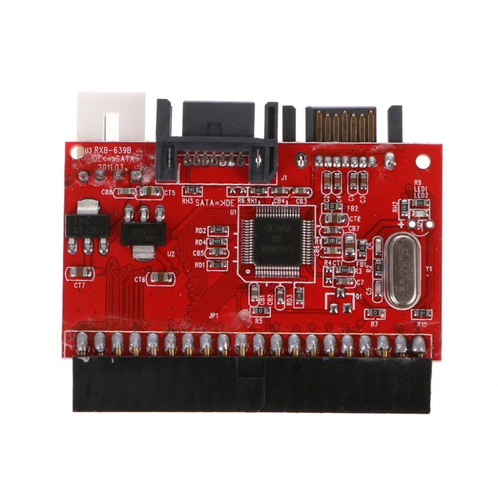 

2 In 1 IDE TO SATA/SATA TO IDE Converter Adapter 40pin + Cable for ATA HDD DVD High Quality