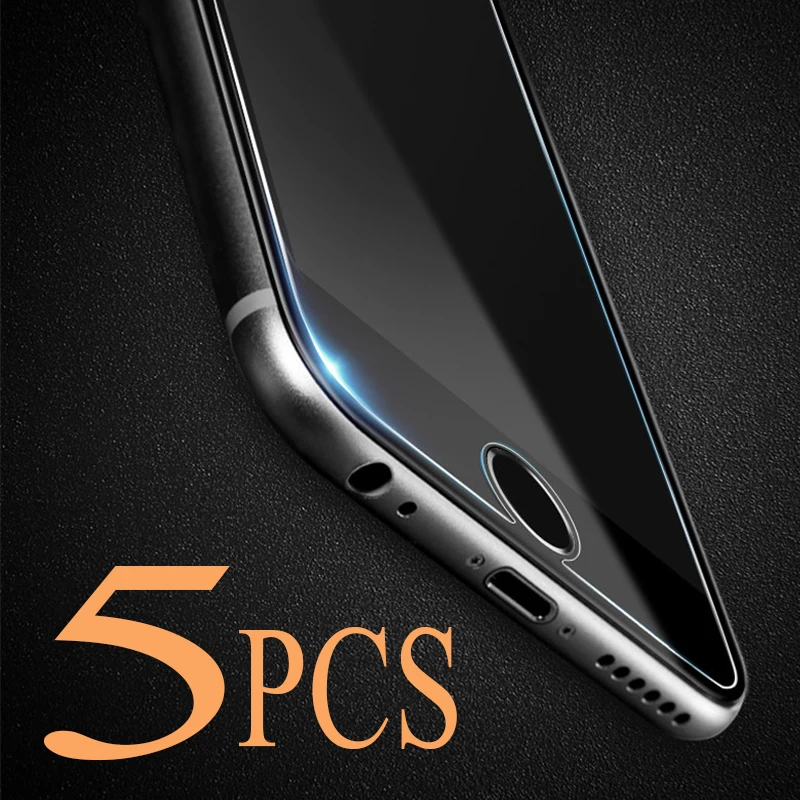5PCS Tempered Glass for Apple iphone 5 5S Se 5C 4 4S Screen Protector 6 6S Plus Film 7 Case Cover | Мобильные телефоны и