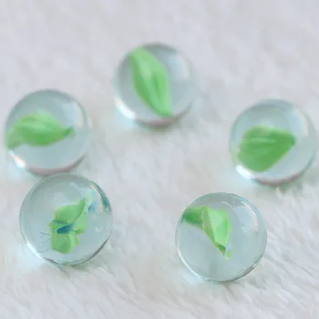 

Free shipping 100pcs/lot 16mm Green marbles jump chess ball core glass beads marbles