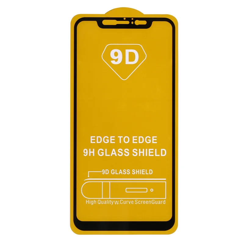 

9D Tempered Glass For xiaomi 5X MAX2 MAX3 Screen Protector on For Xiaomi Pocophonef1 Ultra-thin Anti-scratch film 5X max3 edge