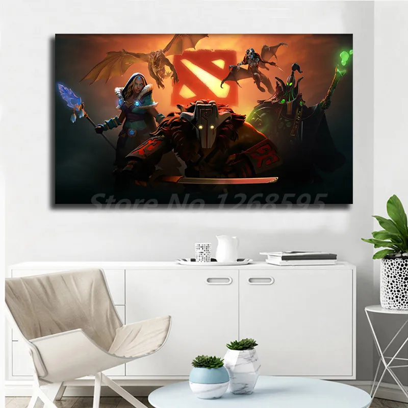 Dota 2 Heros HD Wallpapers Wall Art Canvas Poster And Print Canvas Painting Decorative Picture For