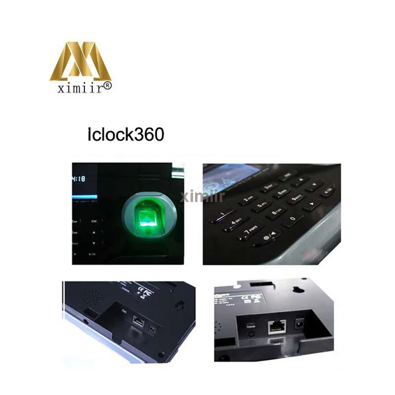 Горячая Распродажа 3,5 дюймов сенсорный экран Iclock360 табельные часы с отпечатком пальца 8000 пользователей отпечатков пальцев Емкость фингерпринта