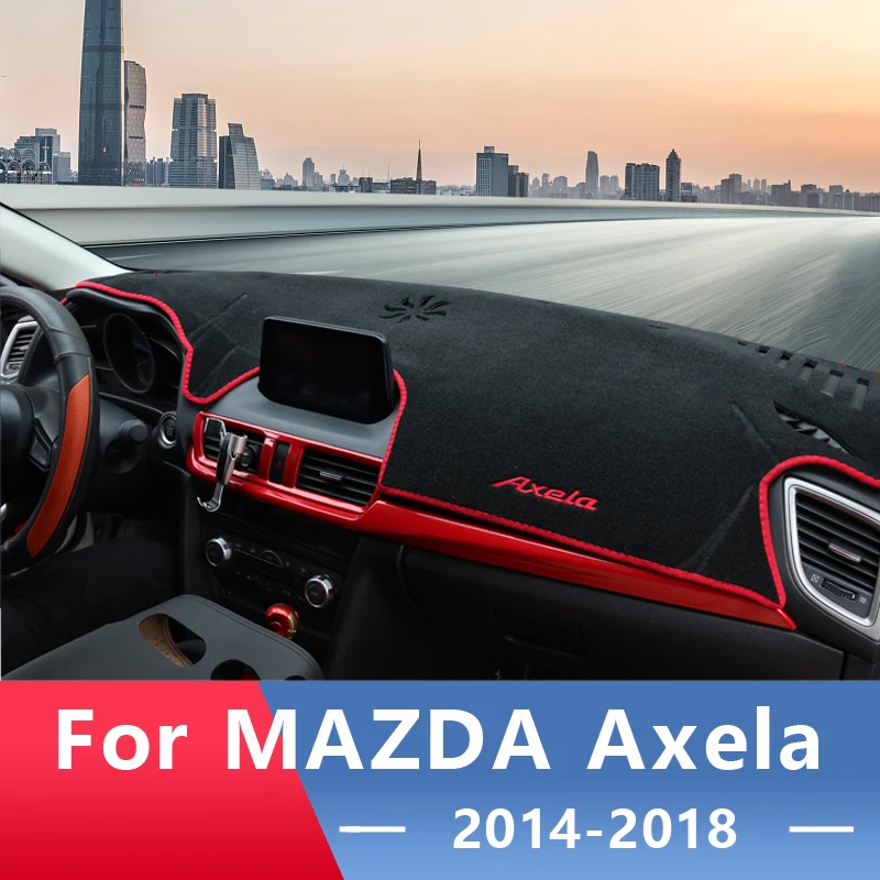 

Car Dashboard Avoid Light Pad Instrument Platform Desk Cover Mat Carpets Trim LHD For Mazda 3 Axela 2014 2015 2016 2017 2018