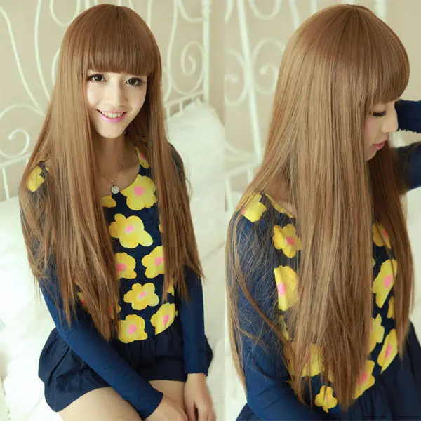 Synthetic Harajuku Goku Wig Brand New Female Long Blonde
