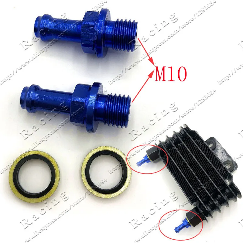fuel hose M10 bolts adapeter For Refitting Oil cooler refit connection screw connect Motorcycle scooter engine cylinder