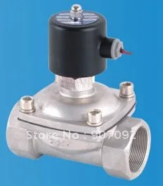 

Free Shipping 2PCS/LOT 2'' Stainless Steel Water Solenoid Valve Normally Open Model 2S500-50-NO