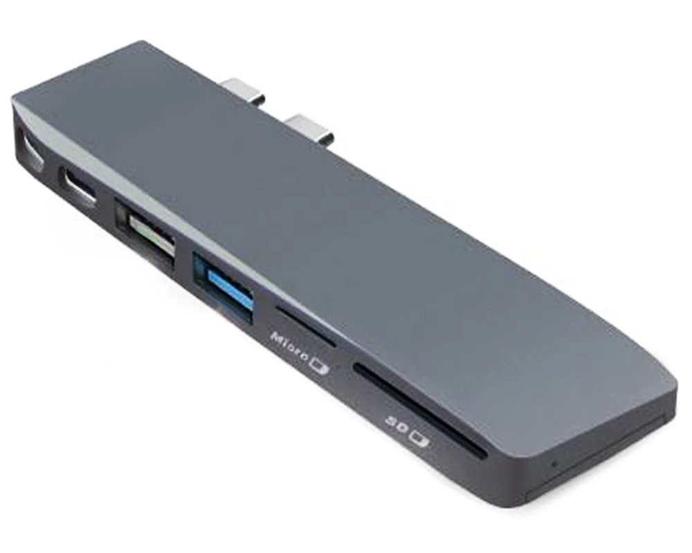 8 в 1 концентратор USB type C-Mini DP дисплей 5 к 60 Гц Поддержка расширения SSD с USB 2,0/3,0 TF/SD кард-ридер Тип C PD зарядный концентратор