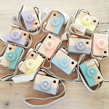 Astoriatoy Cute Wooden Baby Kids Hanging Camera Photography