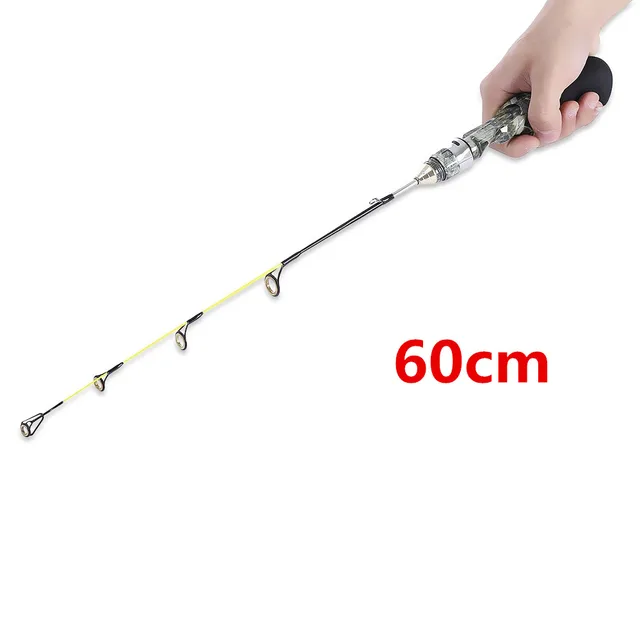LEO Professional Gun Type Ice Fish Pole Fishing Rod Compound Fiber EVA