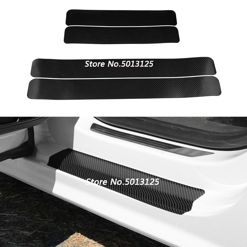 Для Nissan Teana J32 3D углеродное волокно наклейка порог двери анти-удар защита наклейка защитная полоса наклейка