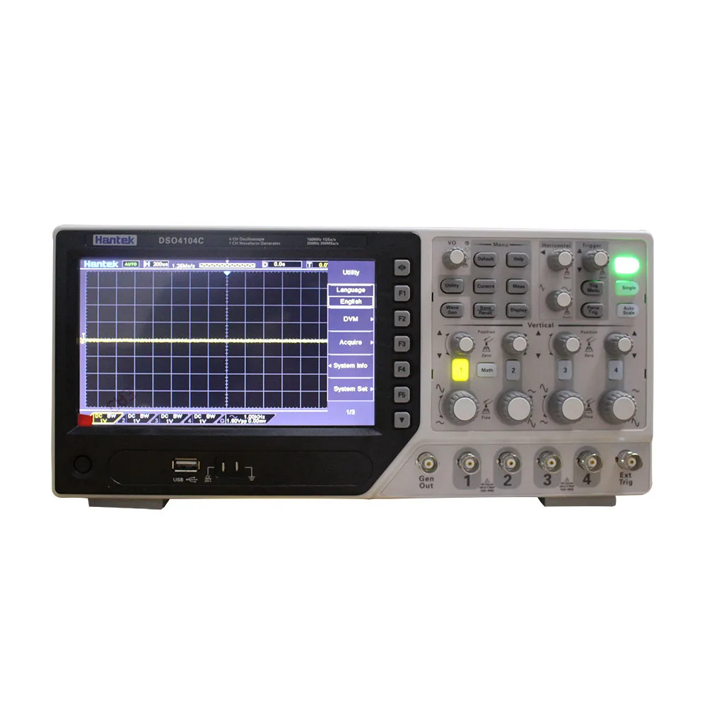 

Hantek DSO4104C Digital Storage Oscilloscope 4 Channels 100Mhz PC Osciloscopio Portatil 7Inch Lcd Display USB Oscilloscopes