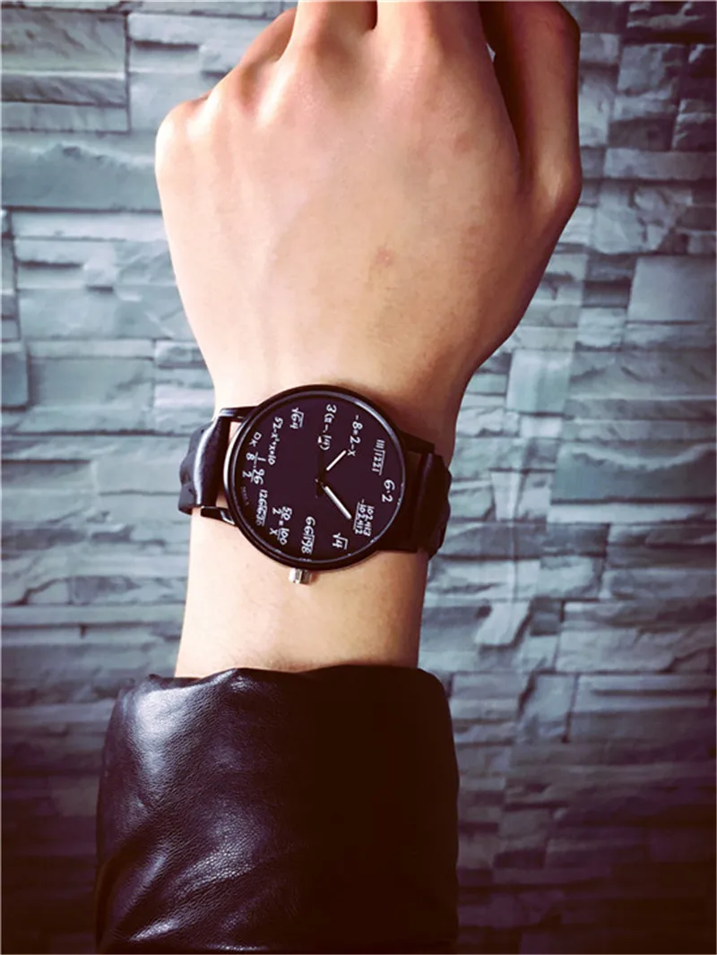 

Mathematical formula equation watch female, European and American no scale belt Lady Watch