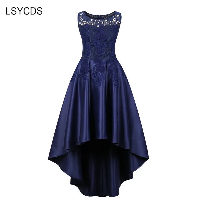 

LSYCDS Slim Lace Women Party Dress 2018 Sleeveless Maxi Dresses For Women Prom Wedding Party Elegant Vestido