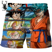 YOJULY Для мужчин летние для серфинга шорты Dragon Ball Гоку 3D с принтами аниме Harajuku Повседневное Короткие штаны унисекс плавательные шорты DK10 - Цвет: 8